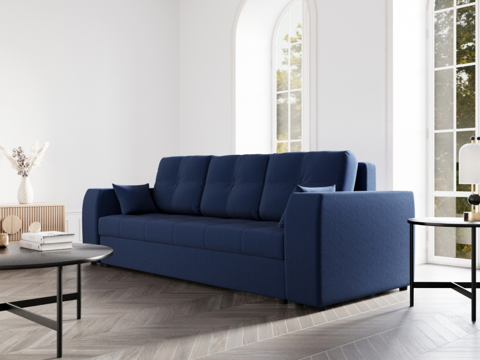 Диваны с ящиком для белья, Прямой диван Сенатор-1 ППУ, велюр