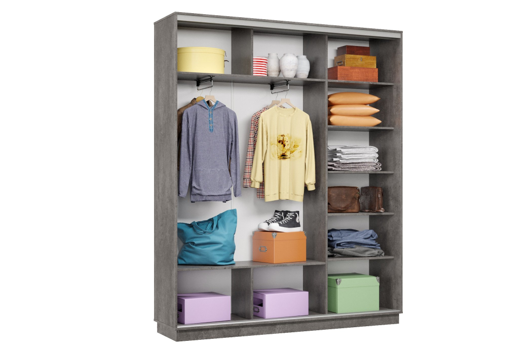 Шкафы-купе 3-х дверные, Шкаф-купе Премьер Лайт 23 (08;11;08) трехдверный