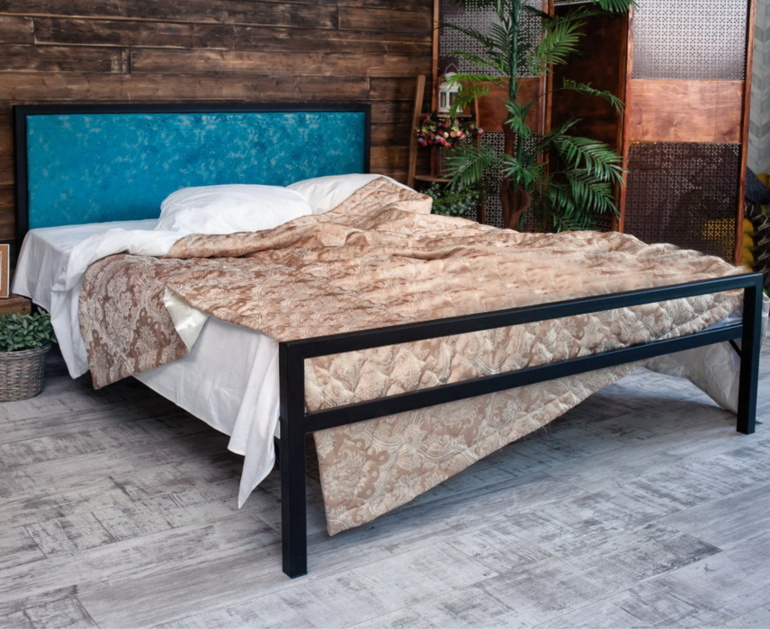 Кровати 180х200, Кровать в стиле лофт Лоренцо 1.8 (Черный)