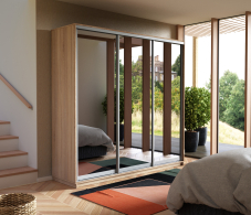 Шкафы-купе, Шкаф-купе Экспресс Экспенс трио 2400 x 1800 x 600