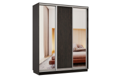 Шкафы-купе 3-х дверные, Шкаф-купе Премьер Лайт 25 (01;02;01) трехдверный