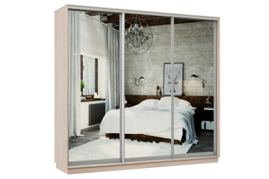 Шкаф-купе Премьер Лайт 57 (01;01;01) трехдверный