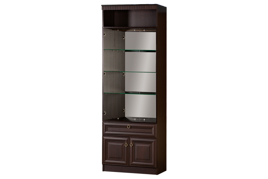 Витрины, Шкаф для посуды Инна 612, денвер темный