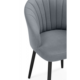 Стул на металлокаркасе Бэнбу некрутящийся marseille (чёрный)