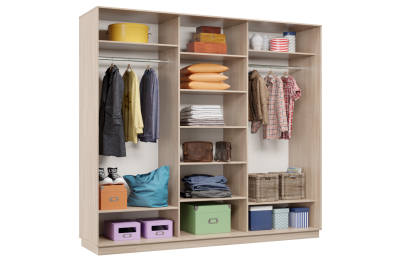 Шкаф-купе Премьер Лайт 54 (08;11;08) трехдверный