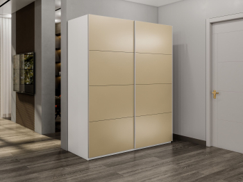 Шкаф-купе Эста 2-х дверный Стекла фисташка/Доводчик 200х66х240