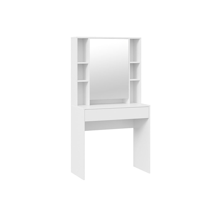 С зеркалом, Стол туалетный Салли, белый