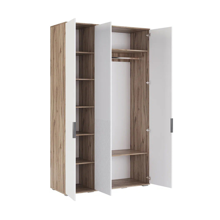Для одежды, Шкаф трехдверный Николь мод. 7, дуб альпийский