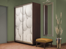 Шкафы-купе 2-х дверные, Шкаф-купе Экспресс 2-х дверный Фотопечать Шары Стекла 140х60х220