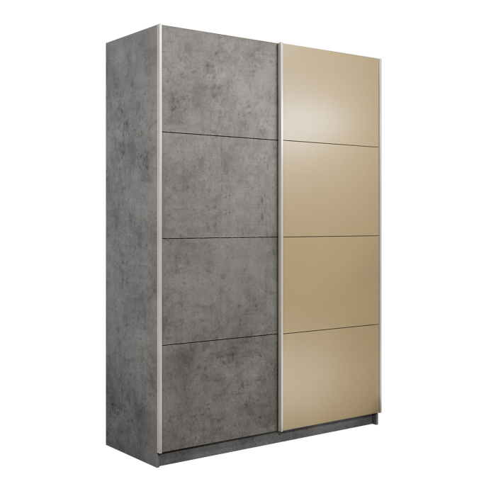 Шкафы-купе 2-х дверные, Шкаф-купе Прайм 2-х дверный ДСП/Стекло фисташка/Доводчики 140х57х230