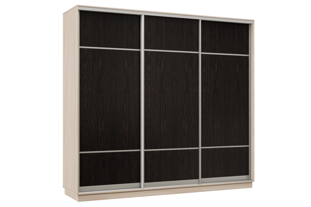 Шкафы-купе, Шкаф-купе Премьер Лайт 59 (08;08;08) трехдверный