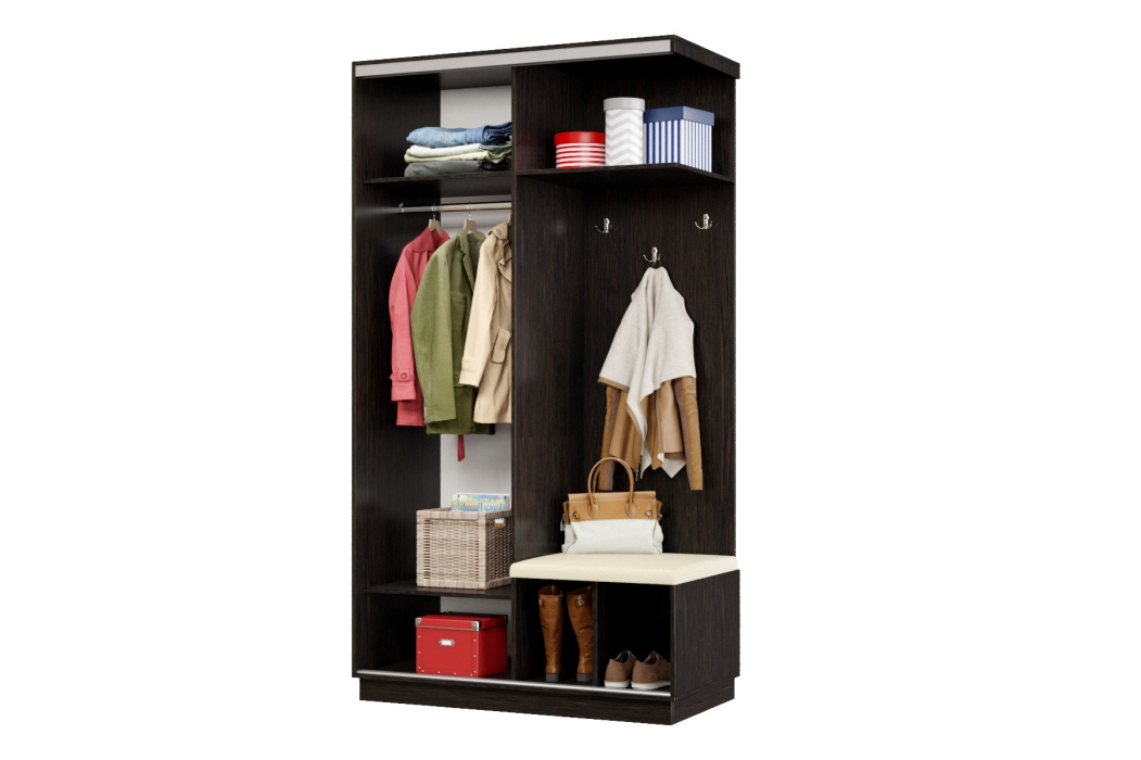 Прихожие, Прихожая Премьер 02 Лайт 08 Правая Мягкая