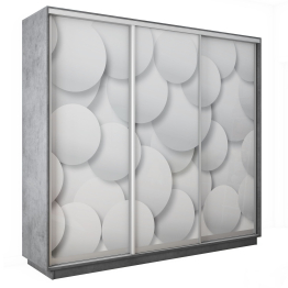 Шкаф-купе Экспресс 3-х дверный Фотопечать Шары Стекла 240х60х240