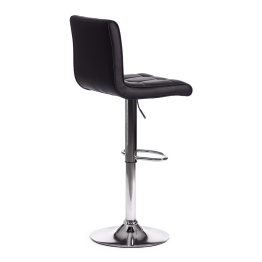 Стул барный BARBER, черный, хром