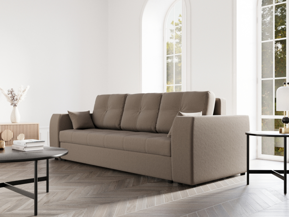 Диваны с ящиком для белья, Прямой диван Сенатор-1 ППУ, велюр