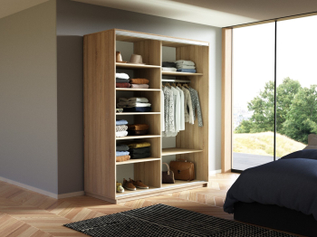 Шкаф-купе Экспресс 2-х дверный Фотопечать Шары Стекла 120х60х220