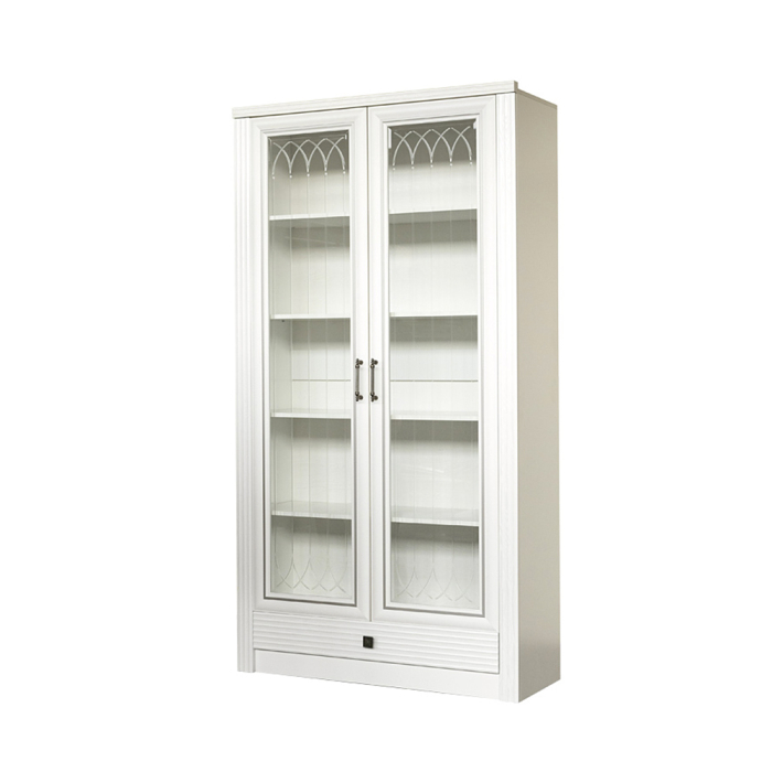 Витрины, Шкаф для книг Орлеан №838, ясень белый