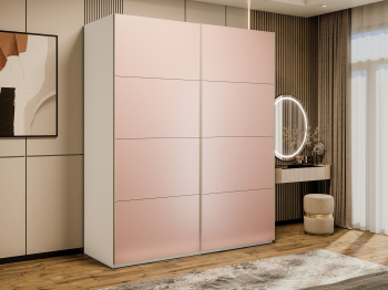 Шкаф-купе Эста 2-х дверный Стекла пудра/Доводчик 180х66х240