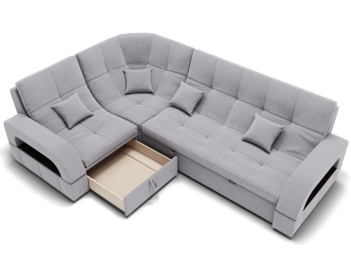 Модульный диван Майами-3,микровелюр,антивандальная ткань,венеция