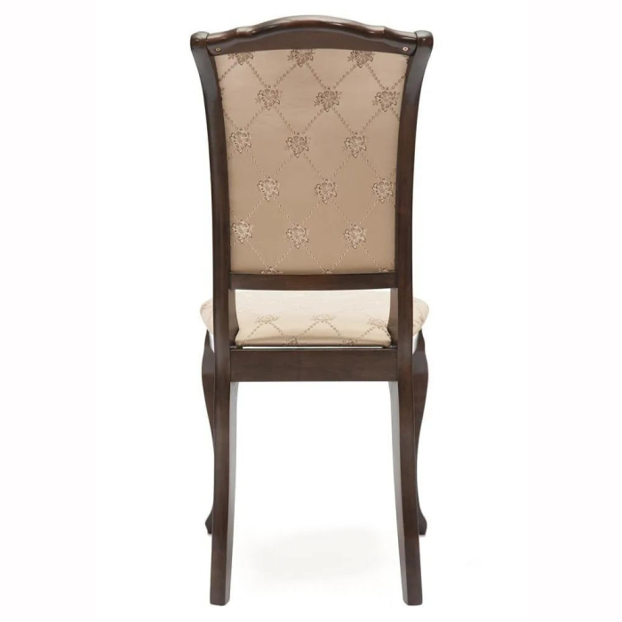 Стулья, Стул Geneva, дерево гевея, Tobacco, ткань золотистые цветы