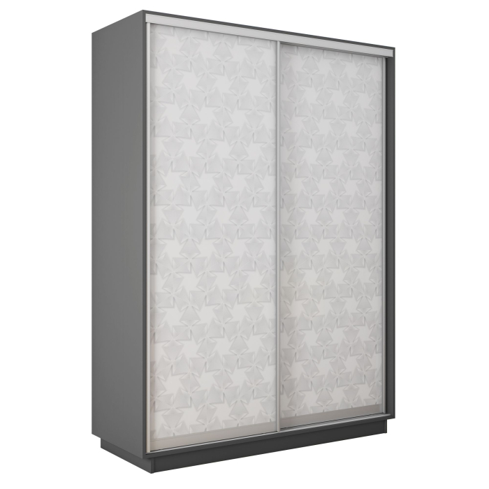 Шкафы-купе 2-х дверные, Шкаф-купе Экспресс 2-х дверный Фотопечать Калейдоскоп Стекла 120х60х220