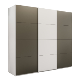 Шкаф-купе Эста 3-х дверный ДСП/Стекла хаки/Доводчик 240х66х240