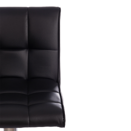 Стул барный BARBER, черный, хром