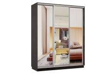 Шкафы-купе 3-х дверные, Шкаф-купе Премьер Лайт 27 (01;01;01) трехдверный
