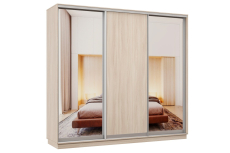 Шкафы-купе 3-х дверные, Шкаф-купе Премьер Лайт 62 (01;02;01) трехдверный