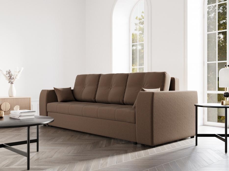 Диваны с ящиком для белья, Прямой диван Сенатор-1 ППУ, велюр