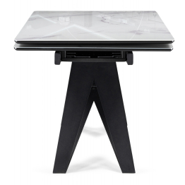 Стеклянный стол Блэкберн new 140(200)х80х75