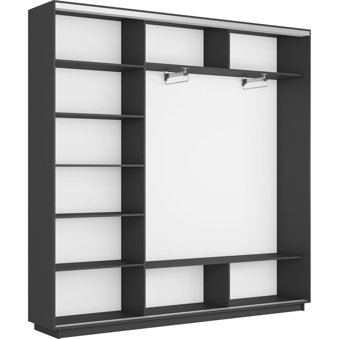 Шкафы-купе 3-х дверные, Шкаф-купе Экспресс 3-х дверный Фотопечать Калейдоскоп Стекла 240х45х240