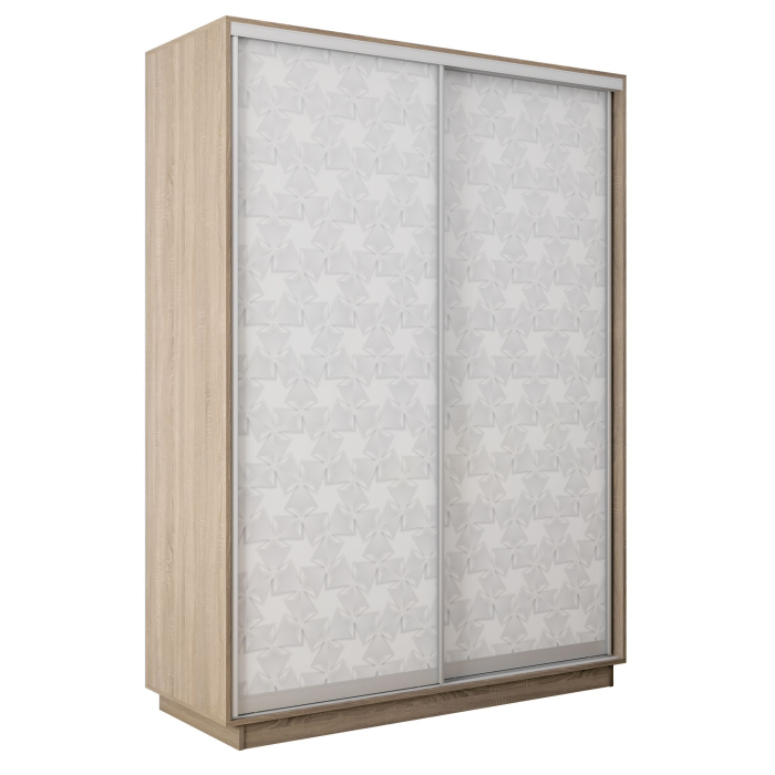 Шкафы-купе 2-х дверные, Шкаф-купе Экспресс 2-х дверный Фотопечать Калейдоскоп Стекла 120х60х240