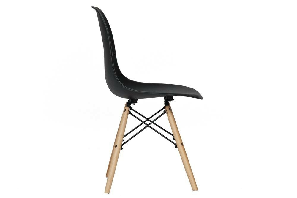 Стулья, Стул CINDY (EAMES) (mod. 001), дерево береза/металл/сиденье пластик, 51x46x82.5см