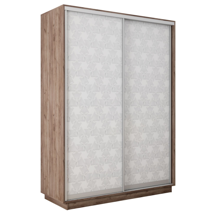 Шкафы-купе 2-х дверные, Шкаф-купе Экспресс 2-х дверный Фотопечать Калейдоскоп Стекла 160х45х240