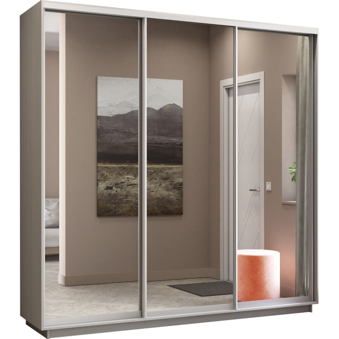 Шкафы-купе 3-х дверные, Шкаф-купе Экспресс Экспенс трио 2400 x 2400 x 450