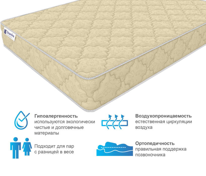 1600 x 2000, Матрас DreamLine Селена 1600x2000