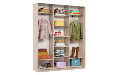 Шкаф-купе Премьер Лайт 25 (01;02;01) трехдверный