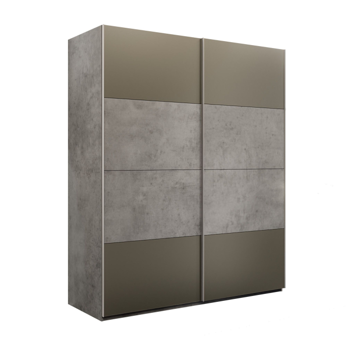 Шкафы-купе 2-х дверные, Шкаф-купе Эста 2-х дверный ДСП/Стекла хаки/Доводчик 200х66х240