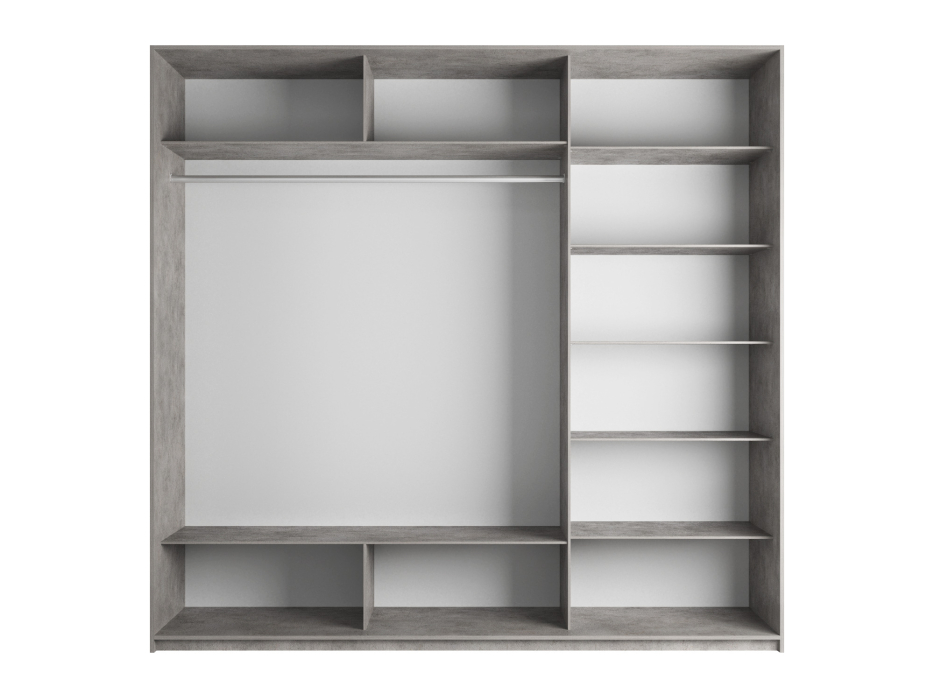 Шкафы-купе 3-х дверные, Шкаф-купе Прайм 3-х дверный Стекла хаки/Доводчики 210х57х230