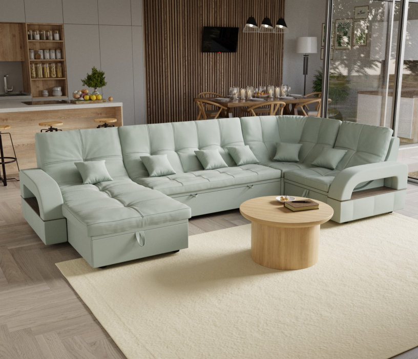 Диваны угловые в гостиную, Модульный диван Майами-4,венеция,велюр