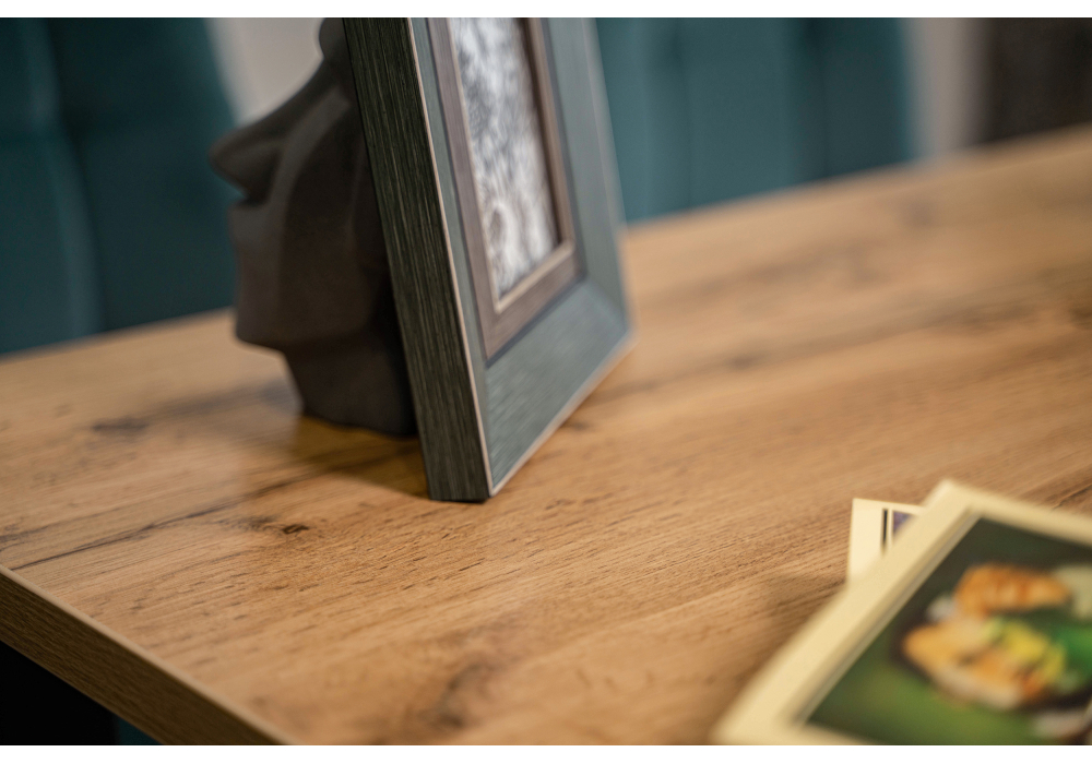 Обеденные столы, Стол деревянный раскладной Лота Лофт 120 25 мм (матовый черный)