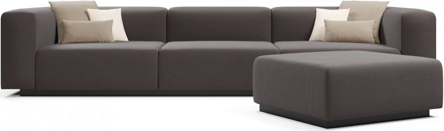 Диван прямой модульный нераскладной Наполи 2, велюр