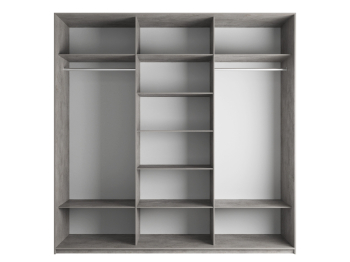 Шкаф-купе Эста Трио Стекло белое 240х66х240