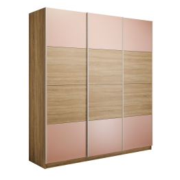 Шкаф-купе Эста 3-х дверный ДСП/Стекла пудра/Доводчик 270х66х240