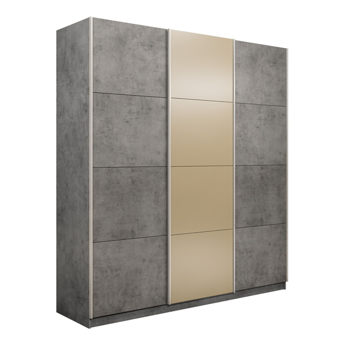 Шкафы-купе 3-х дверные, Шкаф-купе Прайм 3-х дверный Стекла фисташка/ДСП/Доводчики 210х57х230