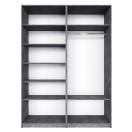 Распашной шкаф Локер 800+800 с полками слева