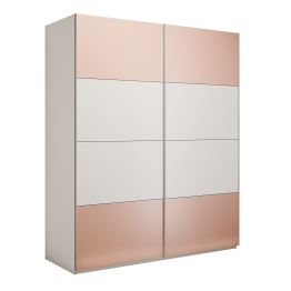 Шкаф-купе Эста 2-х дверный ДСП/Стекла пудра/Доводчик 180х66х240