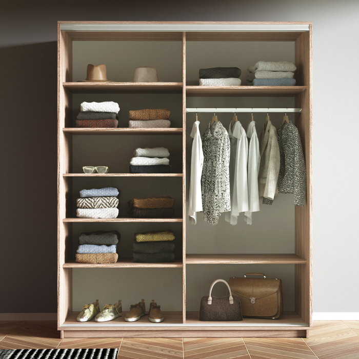 Шкафы-купе 2-х дверные, Шкаф-купе Экспресс 2-х дверный Фотопечать Ленты Стекла 140х60х240