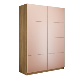 Шкаф-купе Прайм 2-х дверный Стекла пудра/Доводчики 140х57х230